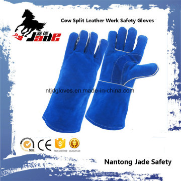 Синие Теплые Спилка Промышленной Безопасности Сварочных Работ Перчатки
